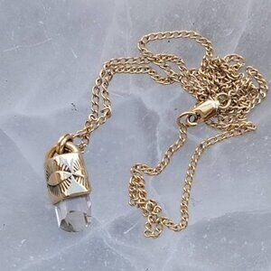 Numi Olive gold mini talisman necklace